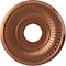 Ekena Millwork Berkshire PVC Medallion (Canopies up to 5 3/4"), 13"OD x 3 1/2"ID x 3/4"P, Bright Coat Copper CMP13BEBCO - alternate 1